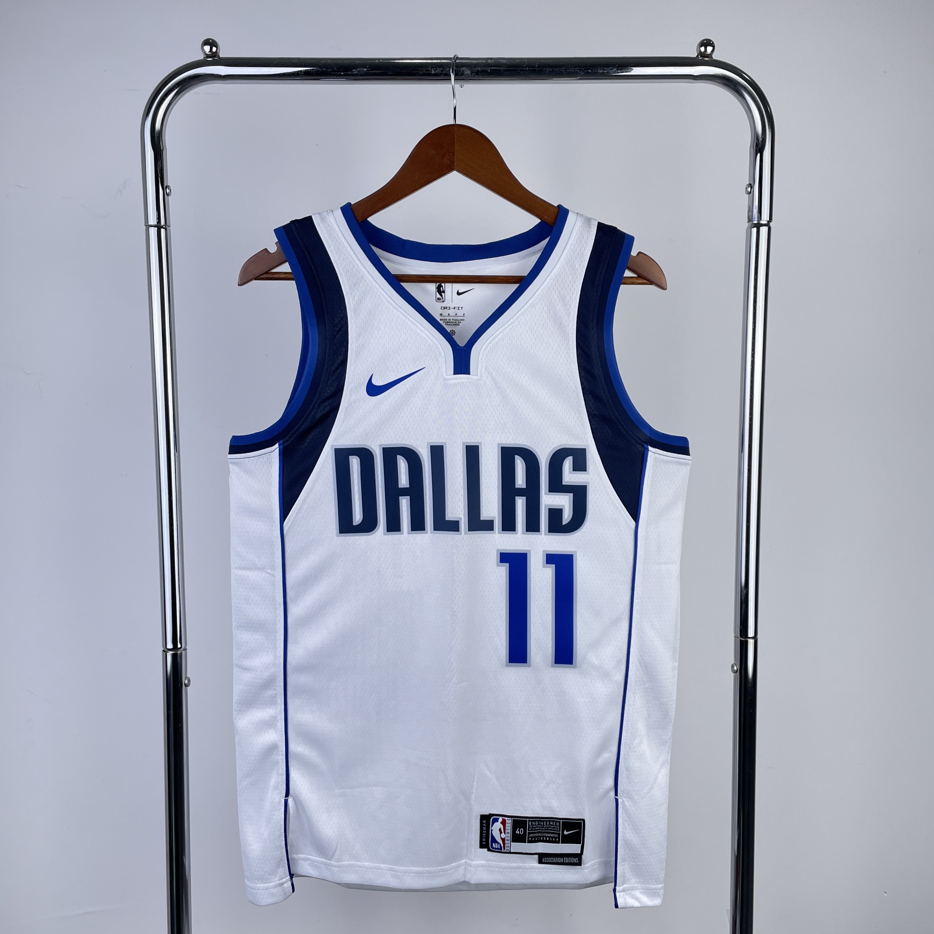 Men Dallas Mavericks 11 Irving White Season Nike 2023 NBA Jersey